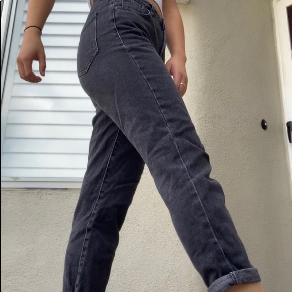 pacsun mom jeans black